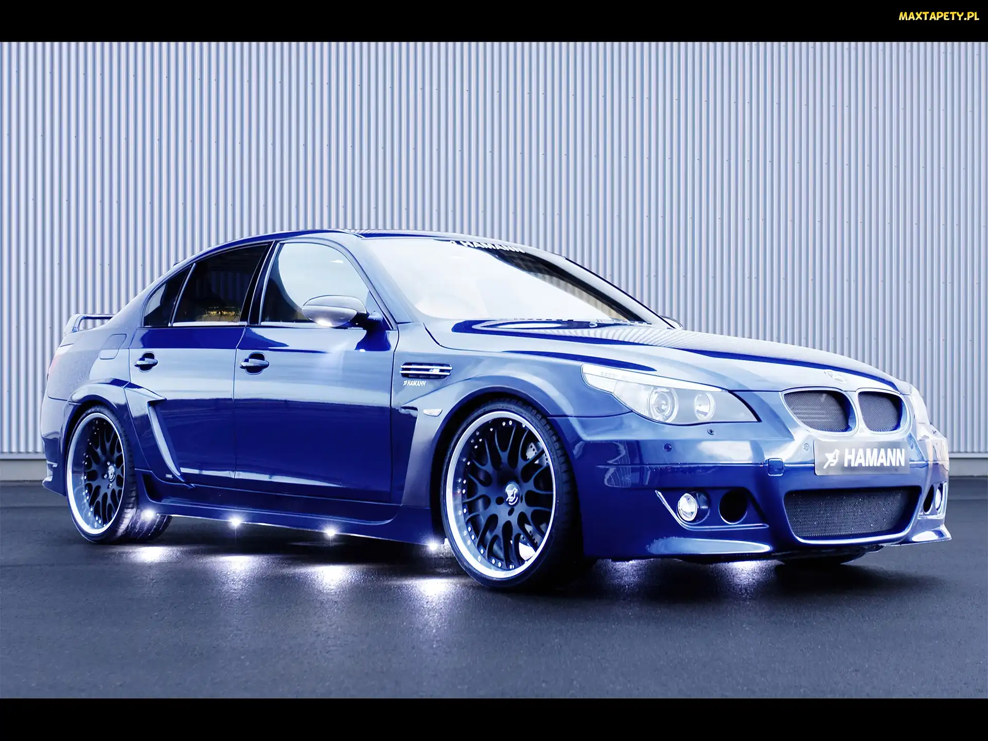 Niebieski, Podświetlenie, E60, BMW 5