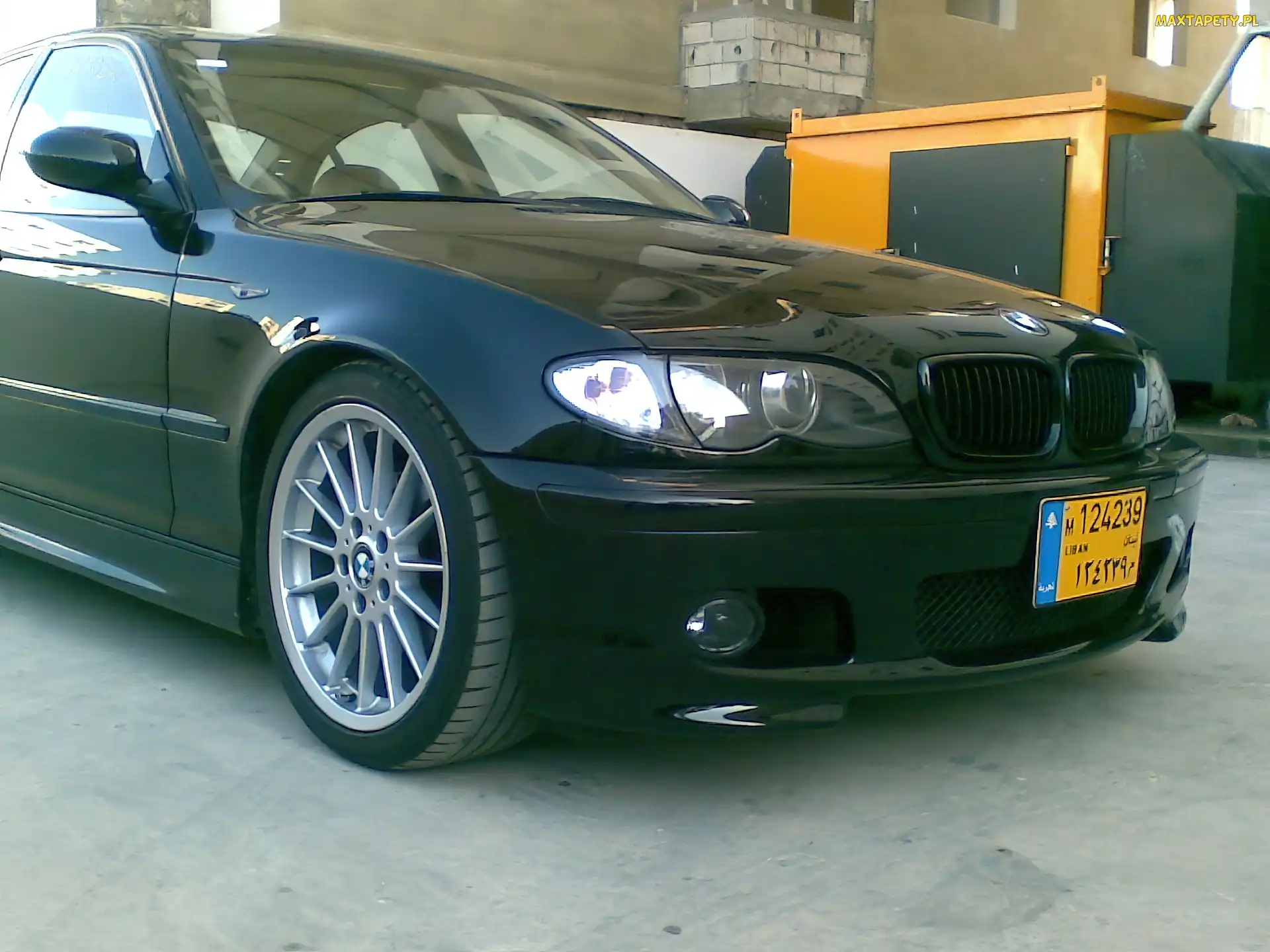 E46, BMW 3, Przód, Czarny