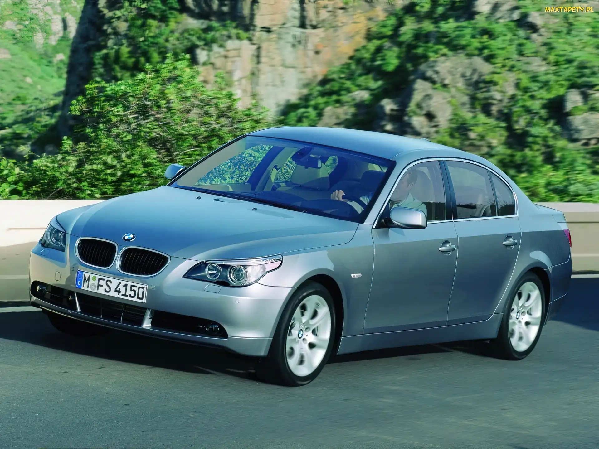 Silver, Góry, Droga, E60, BMW 5