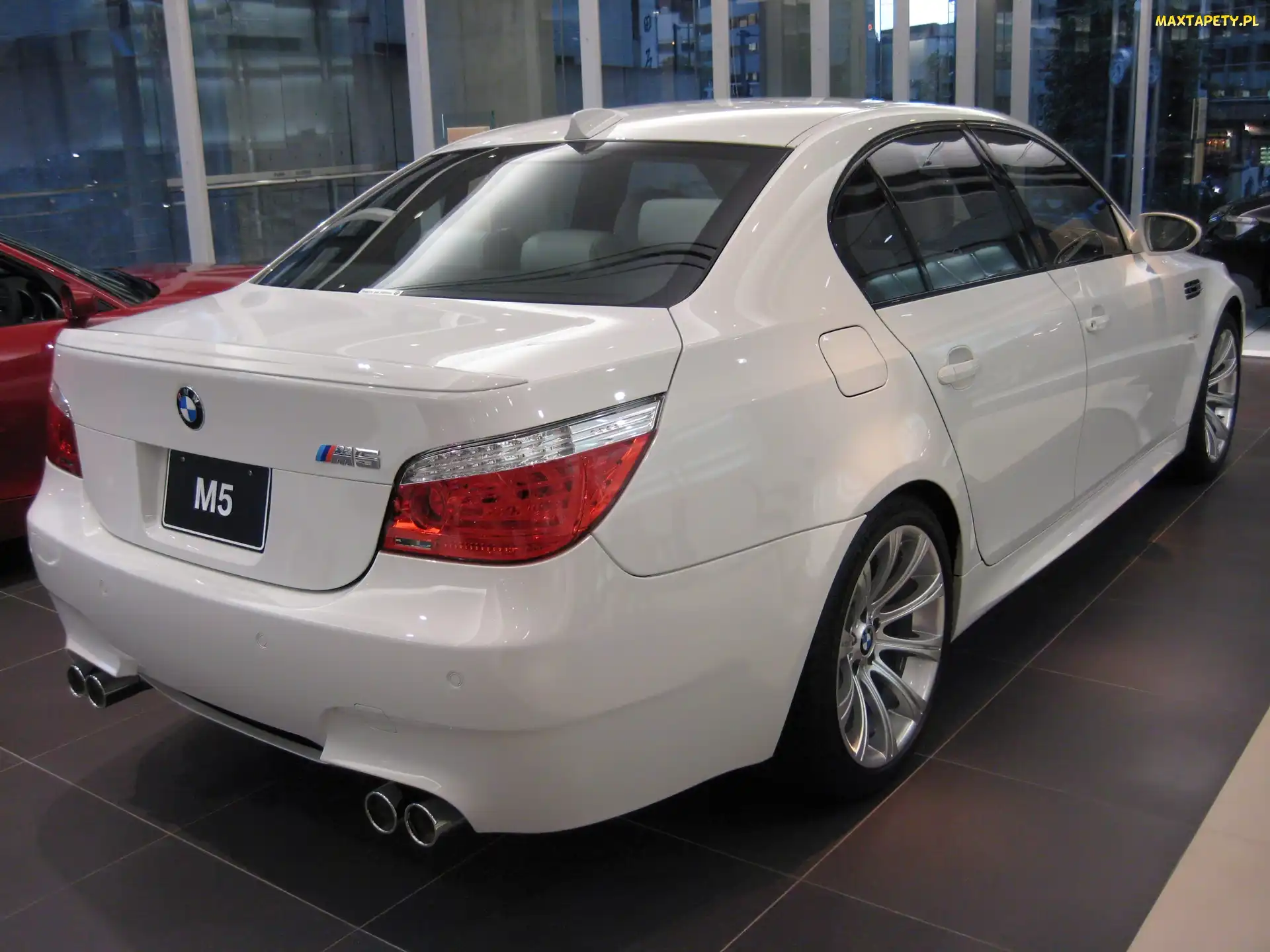 BMW 5, Światła, Tył, E60, Biały