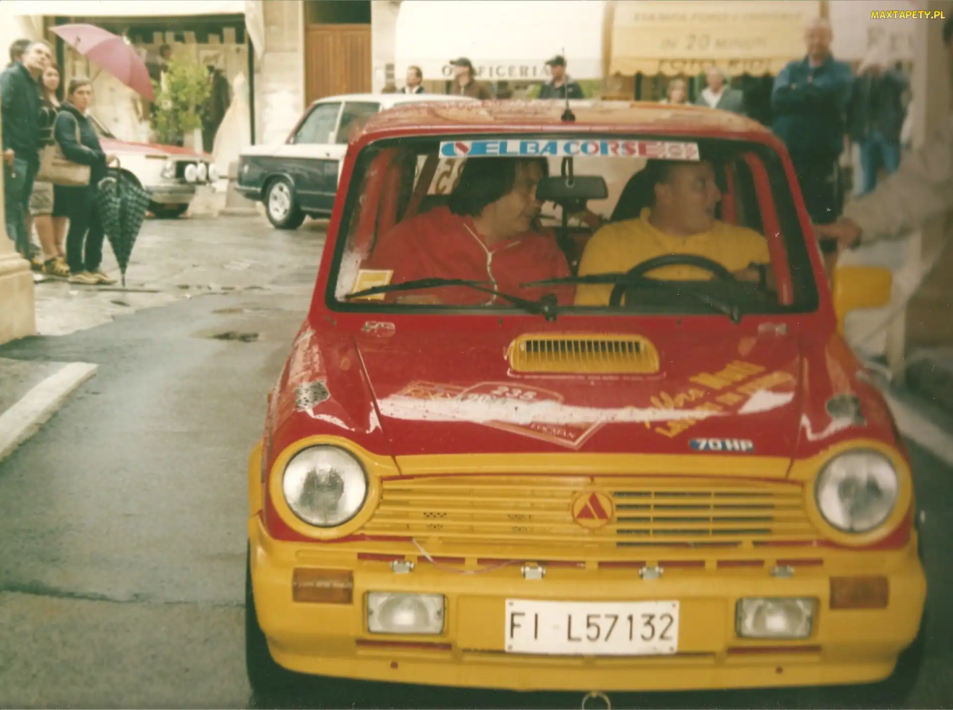 Wyścig, Autobianchi A112, Czerwony, Żółty