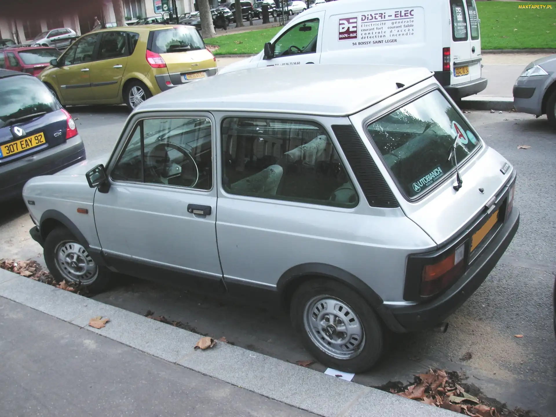 Parking, Autobianchi A112, Lewy, Bok