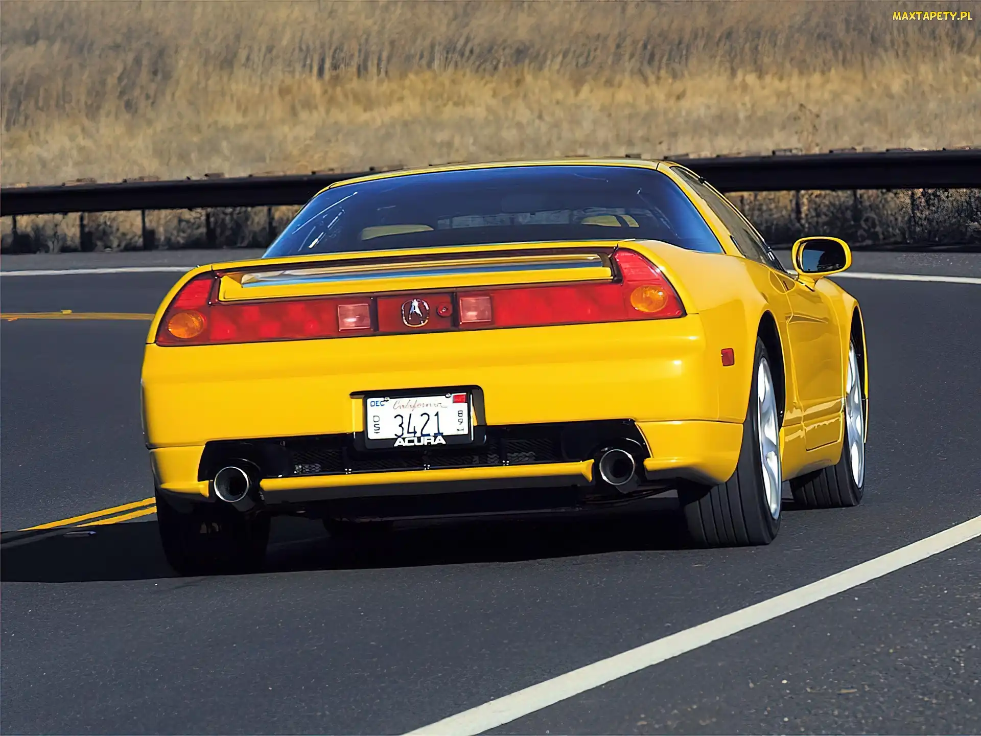Tył, Wydech, Sportowy, Acura NSX