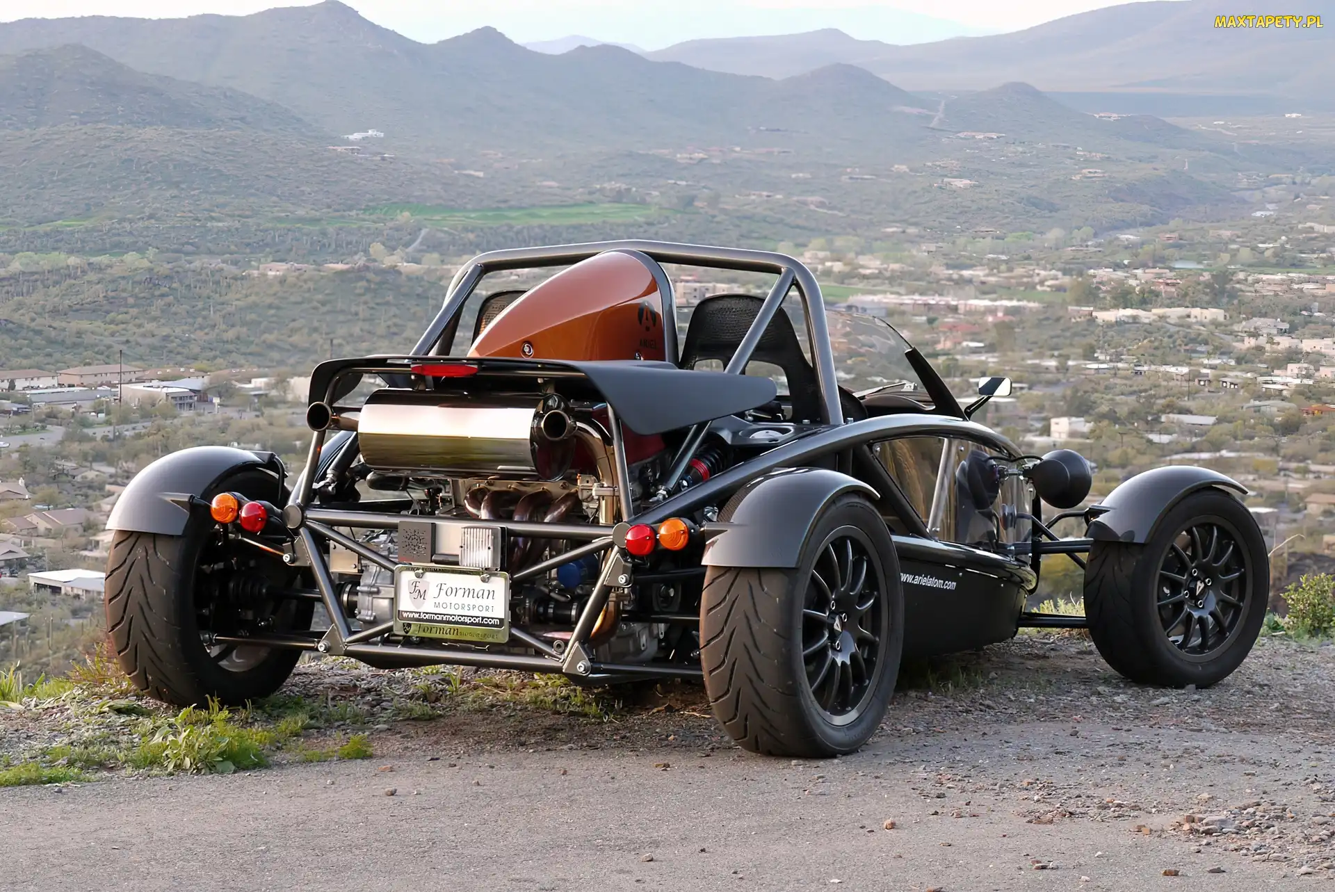 Góry, Widok, Ariel Atom, Tłumik