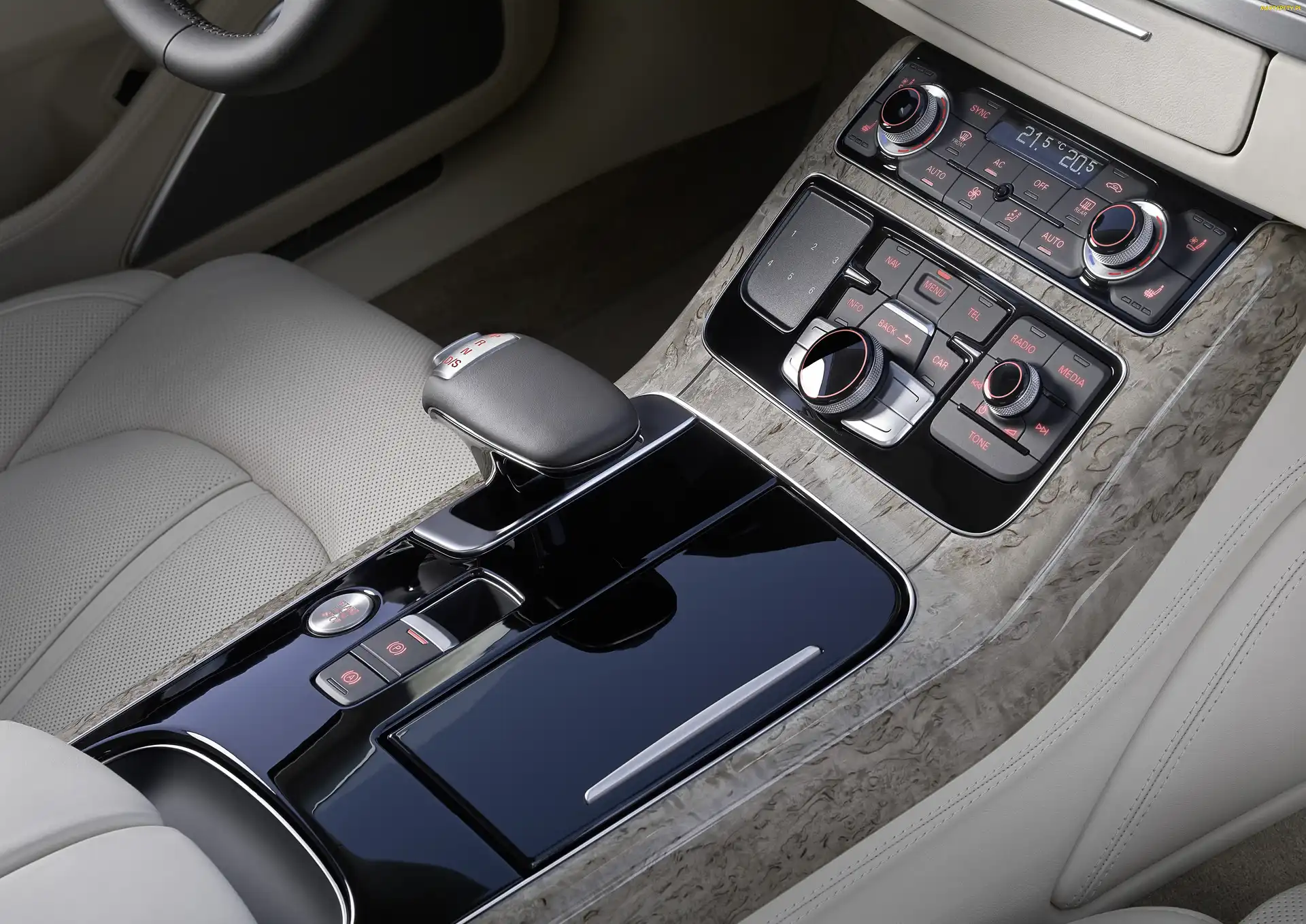 Kokpit, Lewarek, Audi A8 D4