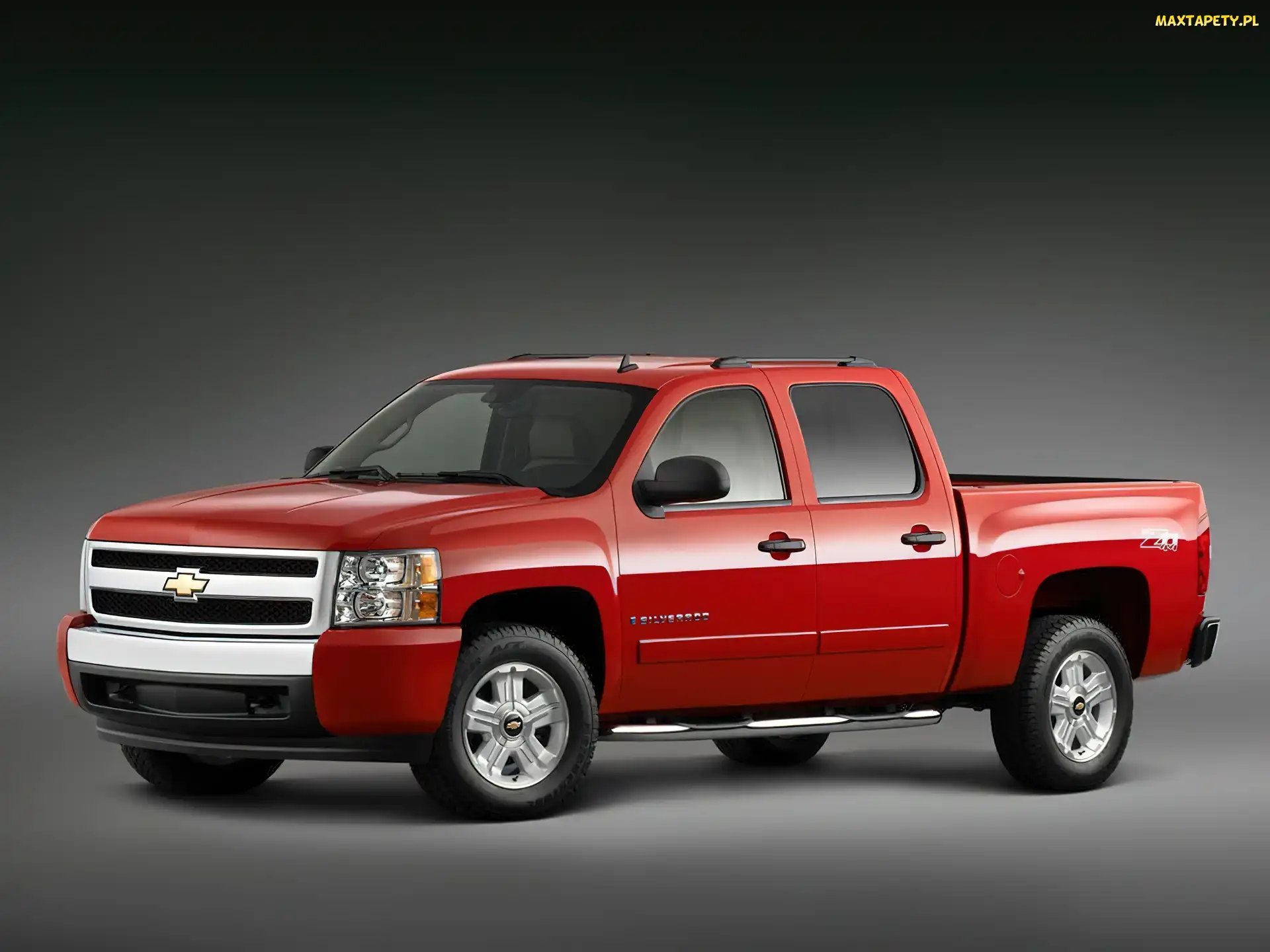 Czerwony, Up, Pick, Chevrolet Silverado