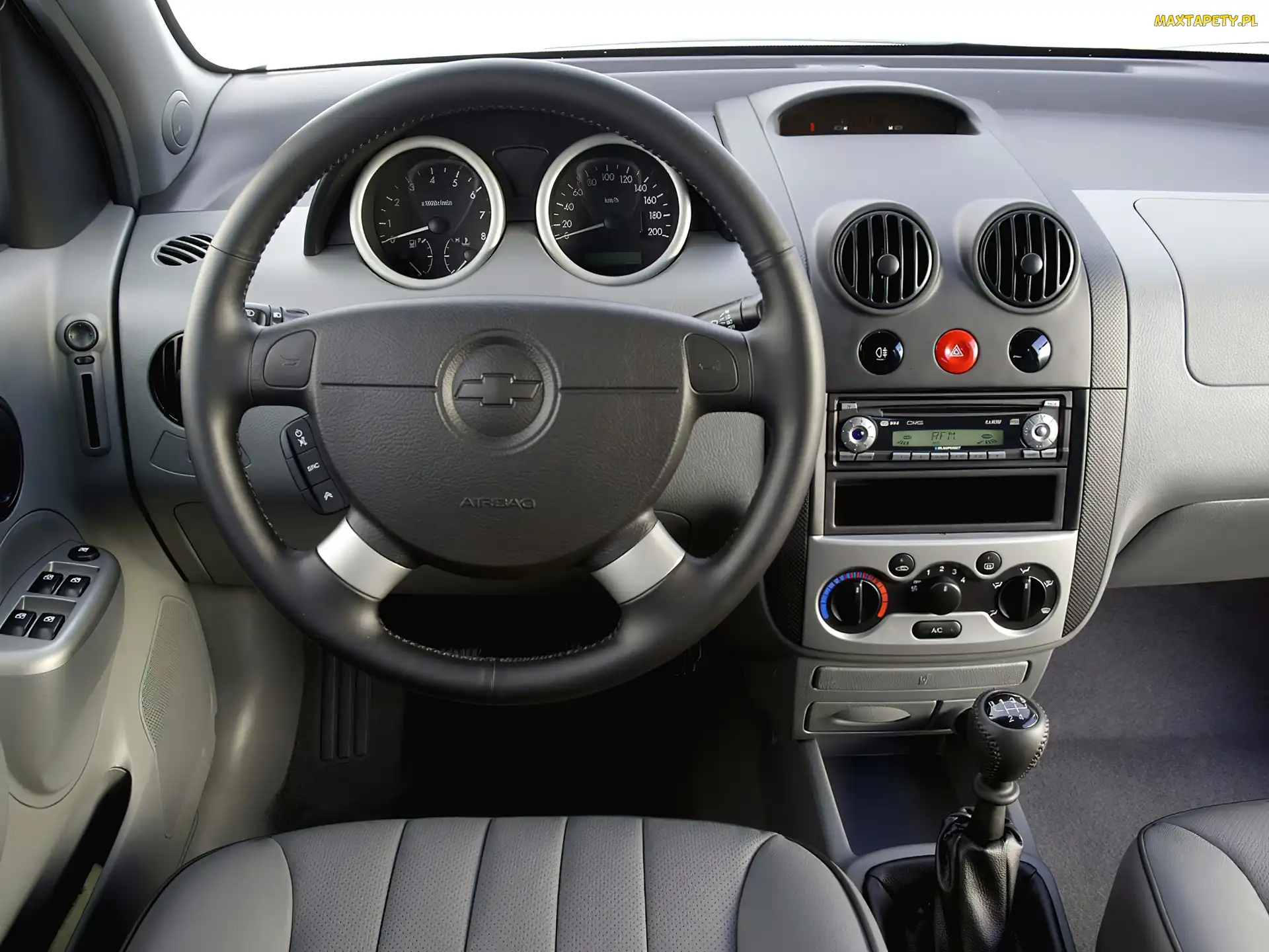 Wnętrze, Nawiew, Chevrolet Kalos