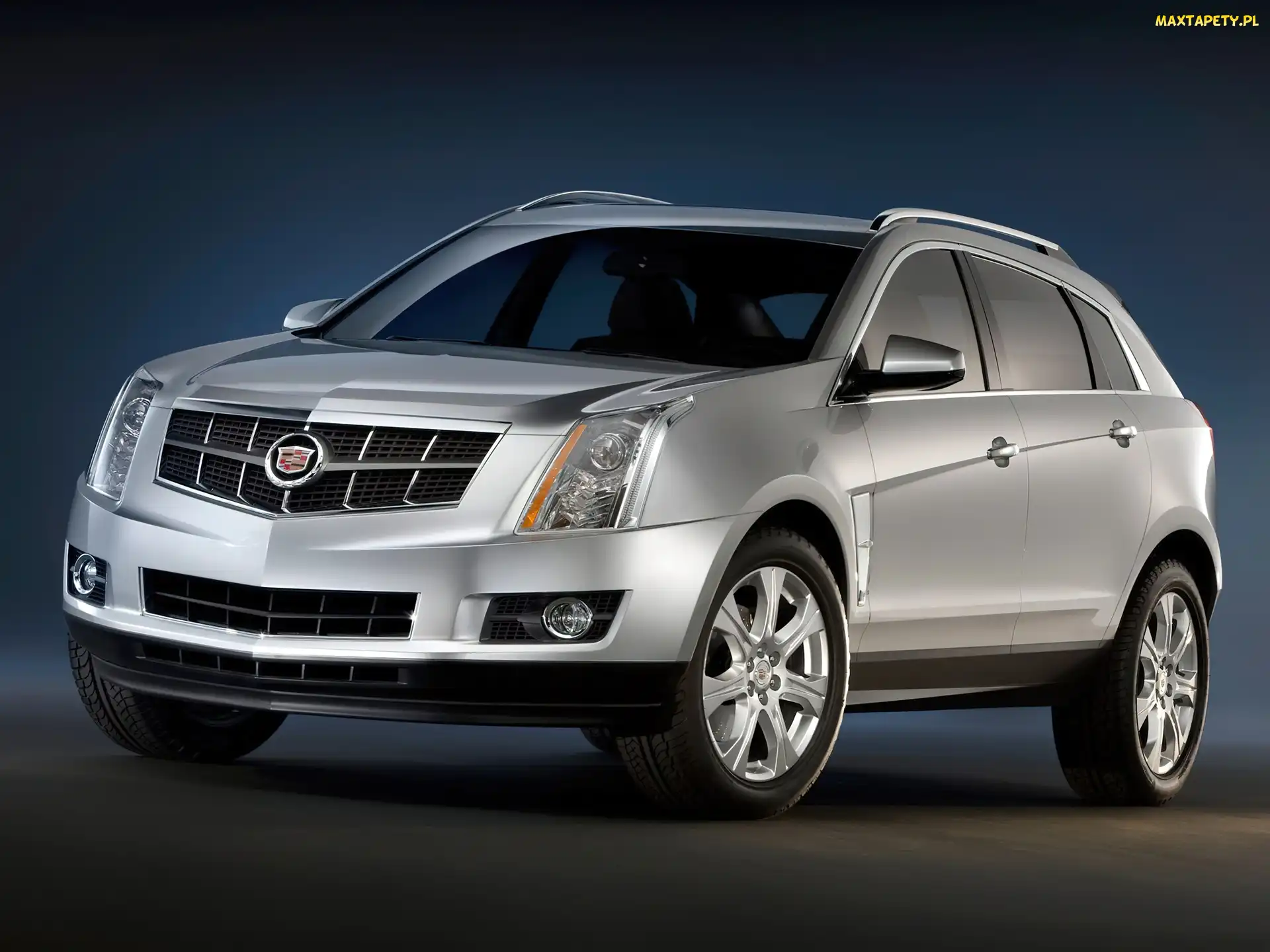 Srebrny, SUV, Cadillac SRX