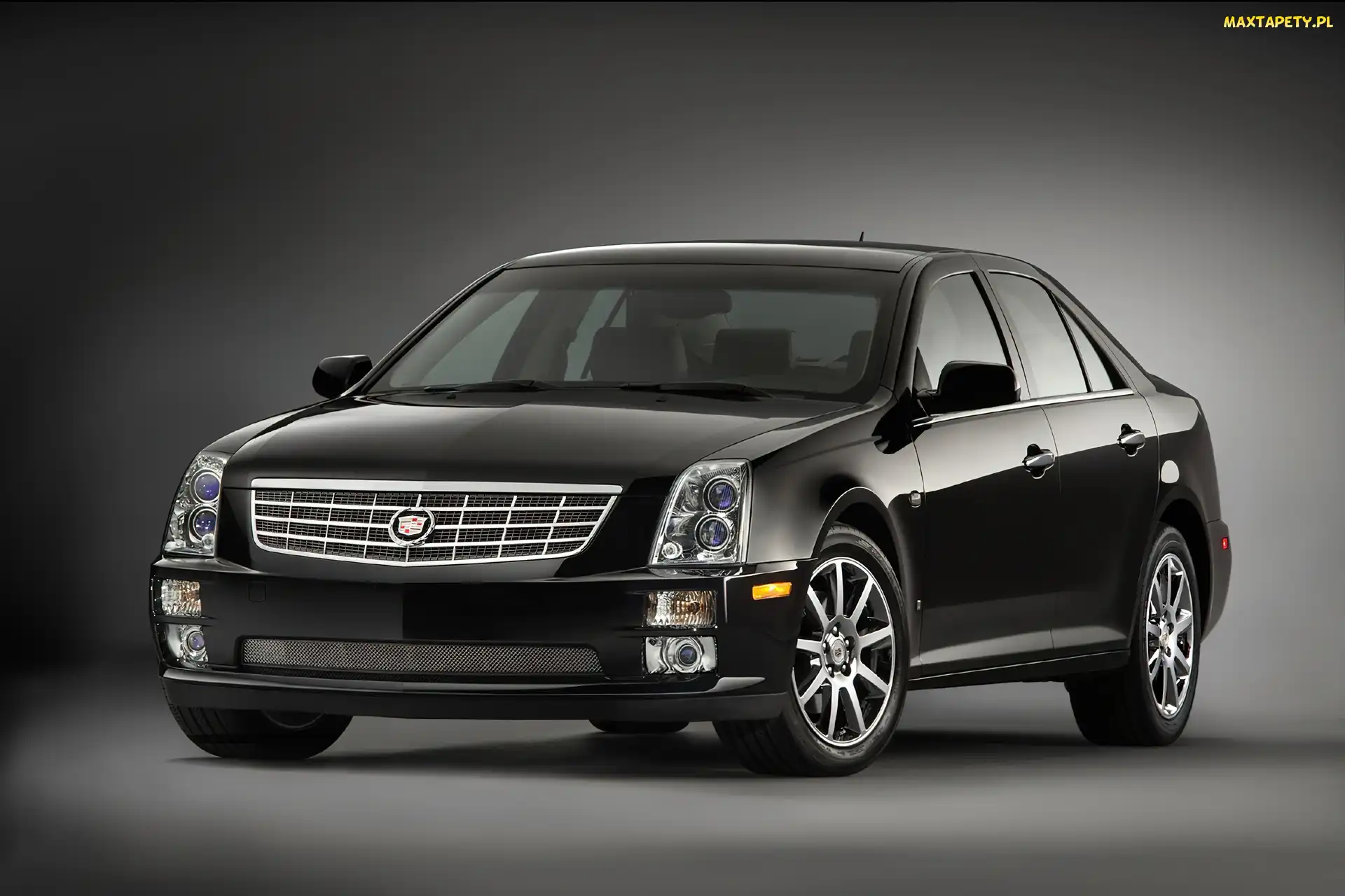 Czarny, Reflektory, Cadillac STS