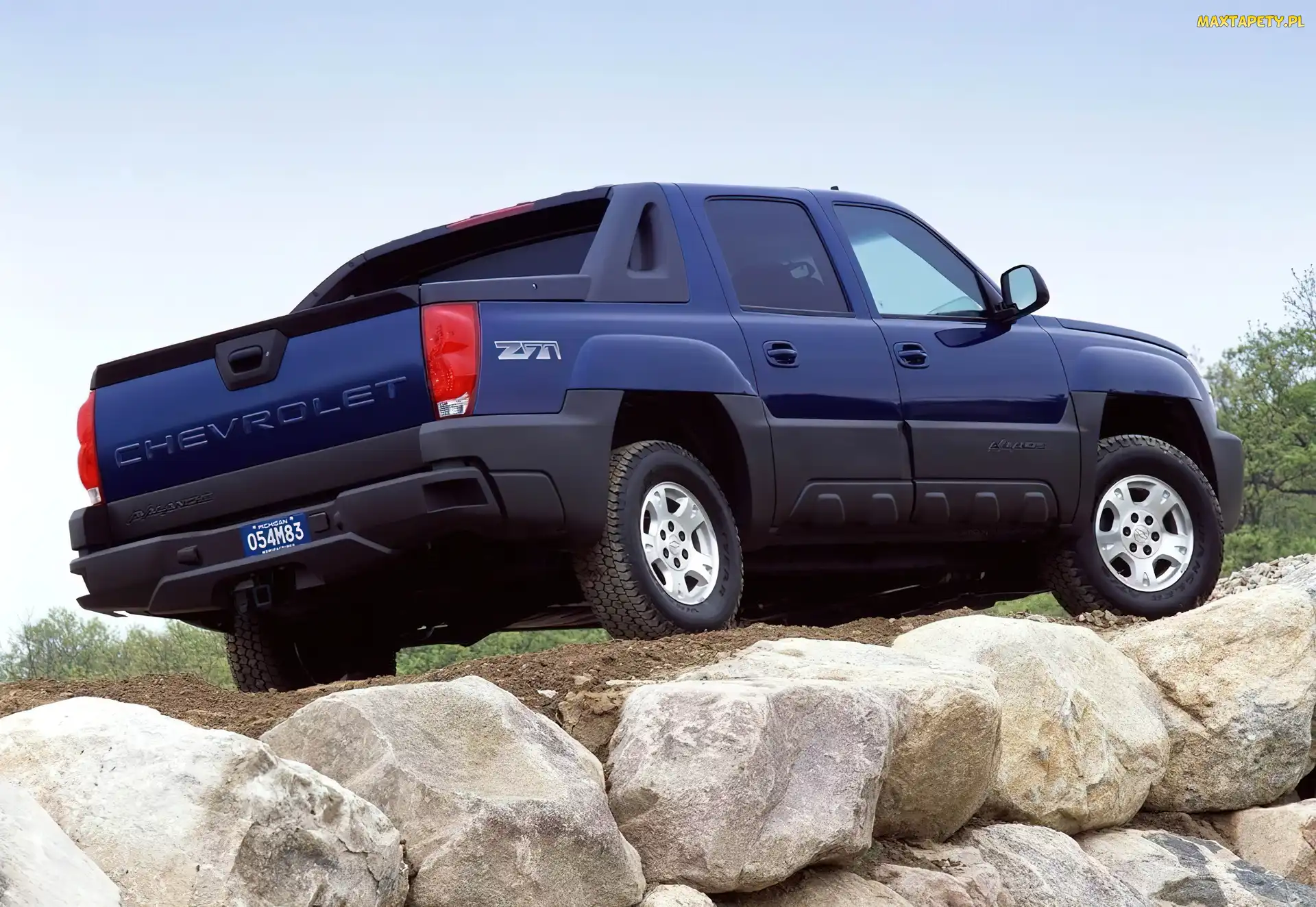Skały, 4x4, Chevrolet Avalanche, Napęd