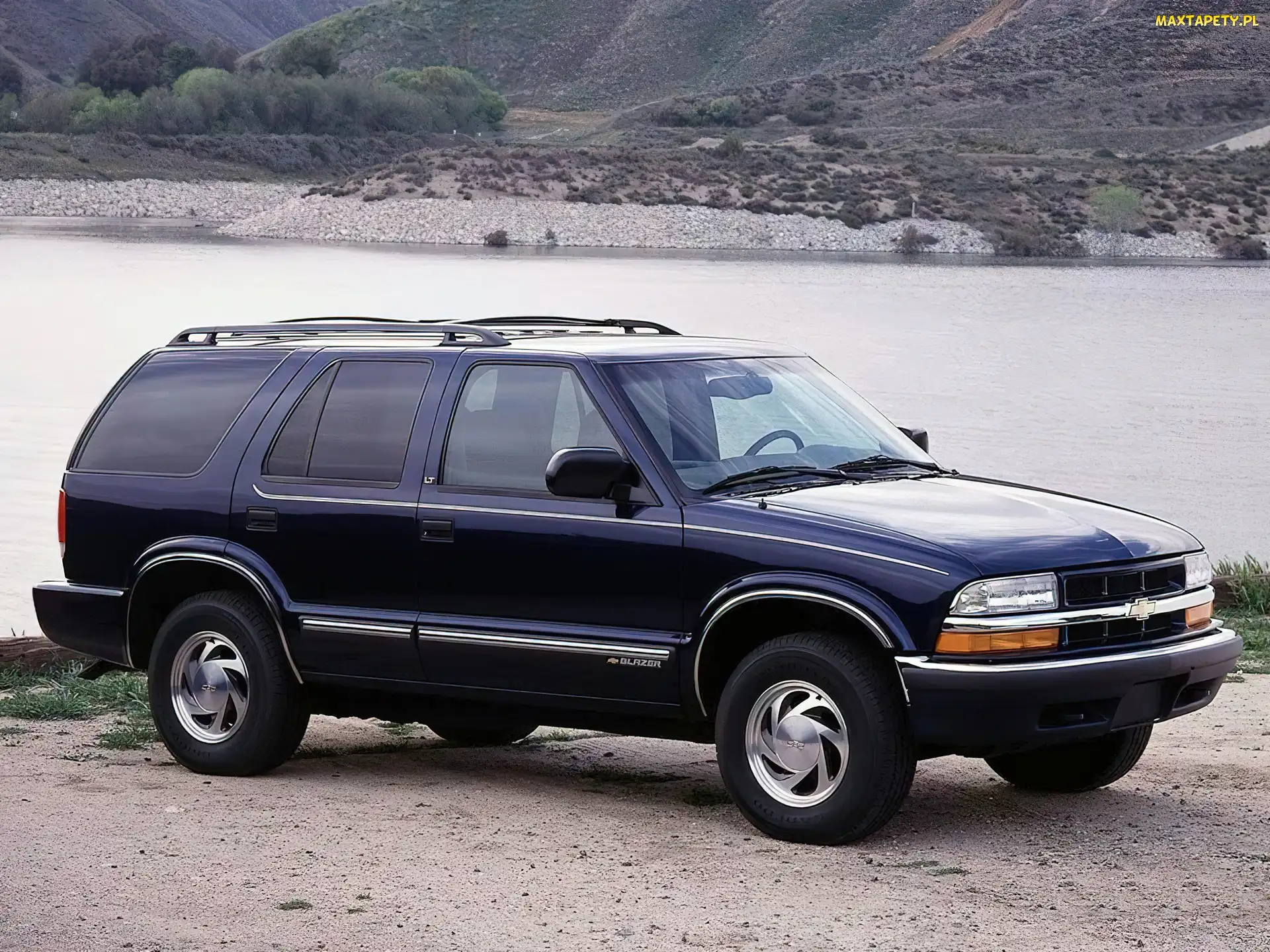 Szyby, Ciemne, Granatowy, Chevrolet Blazer