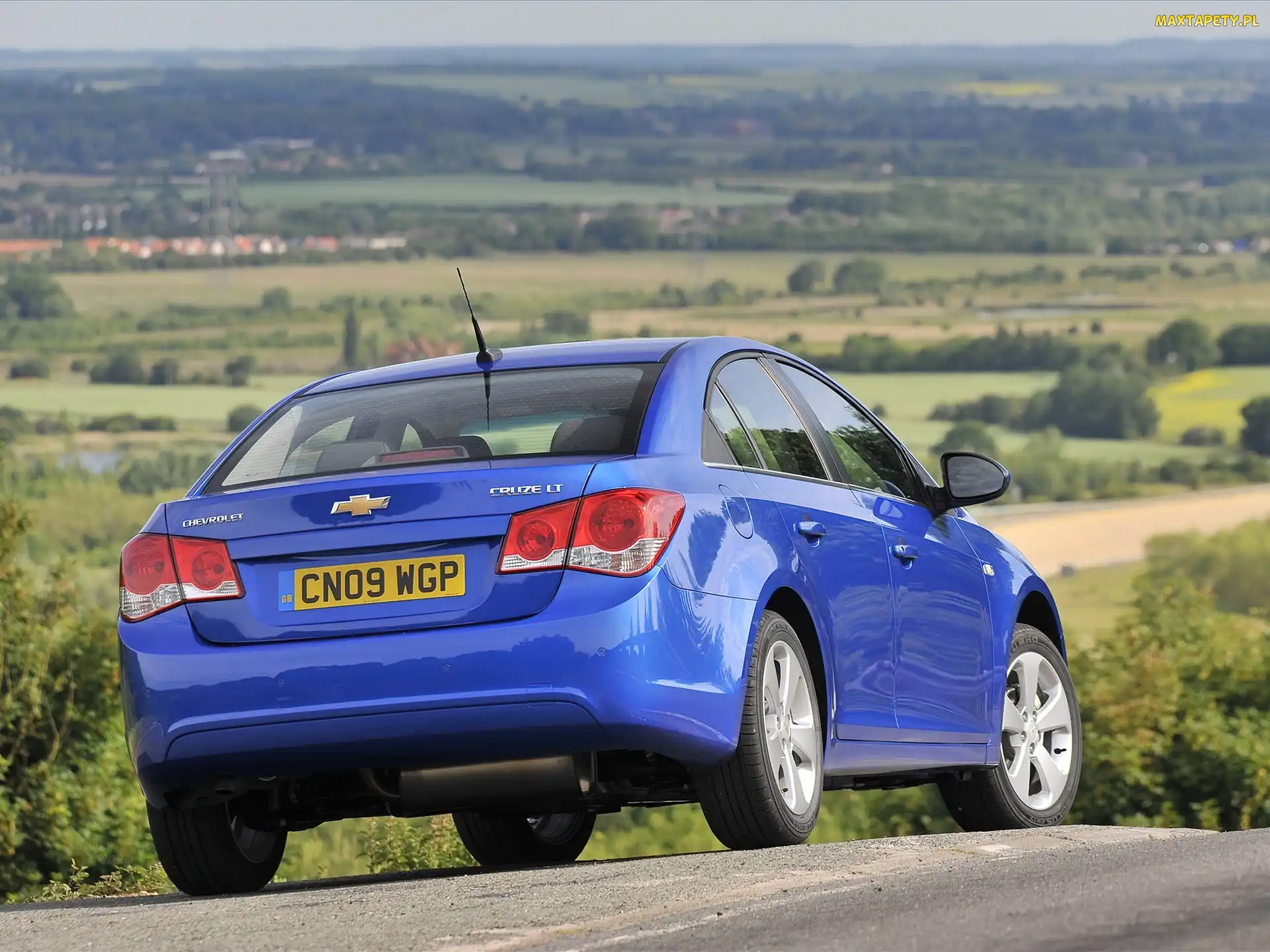 Tył, Chevrolet Cruze, Niebieski