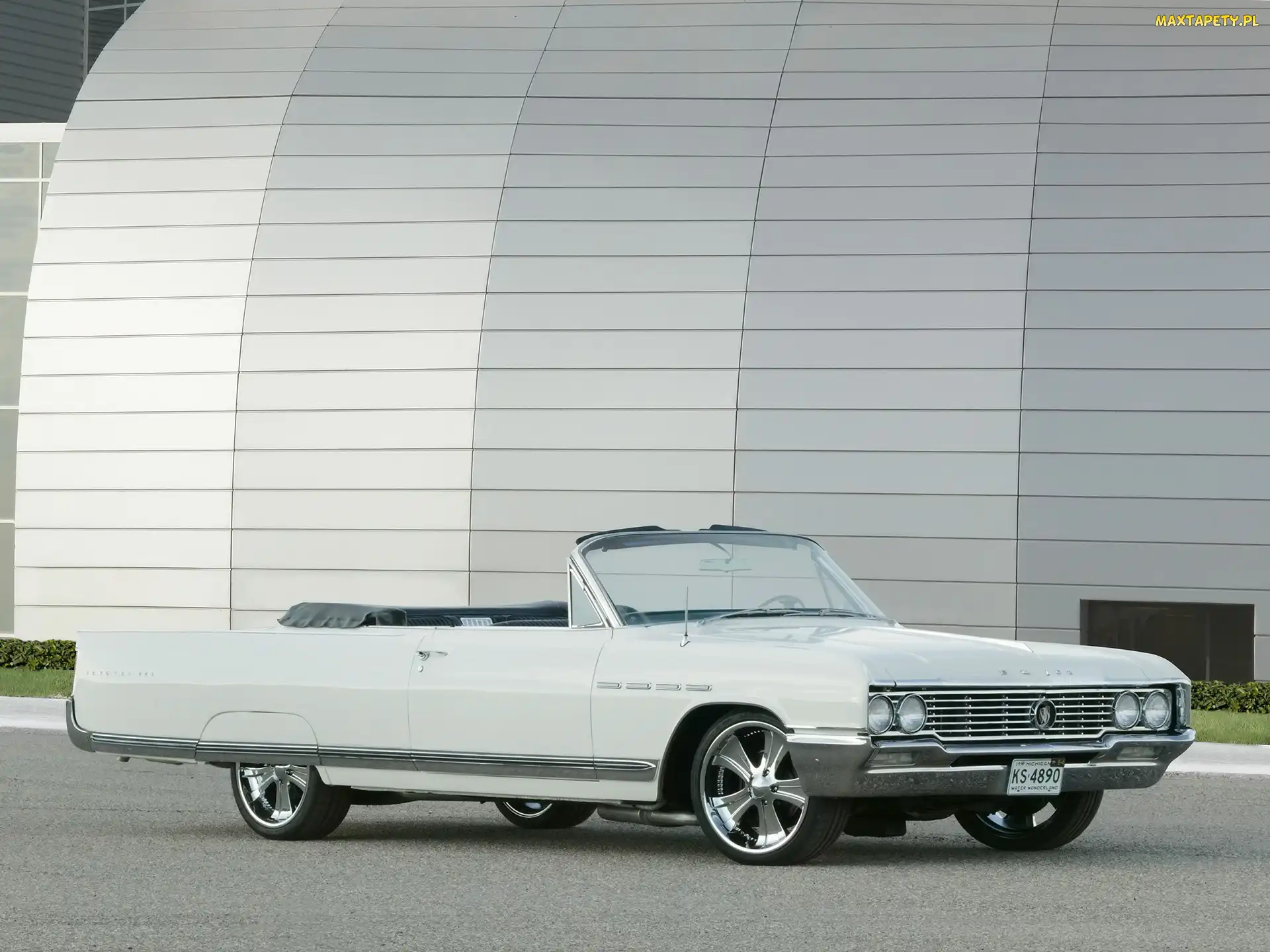 Koła, Chromowane, Biały, Buick Electra Park