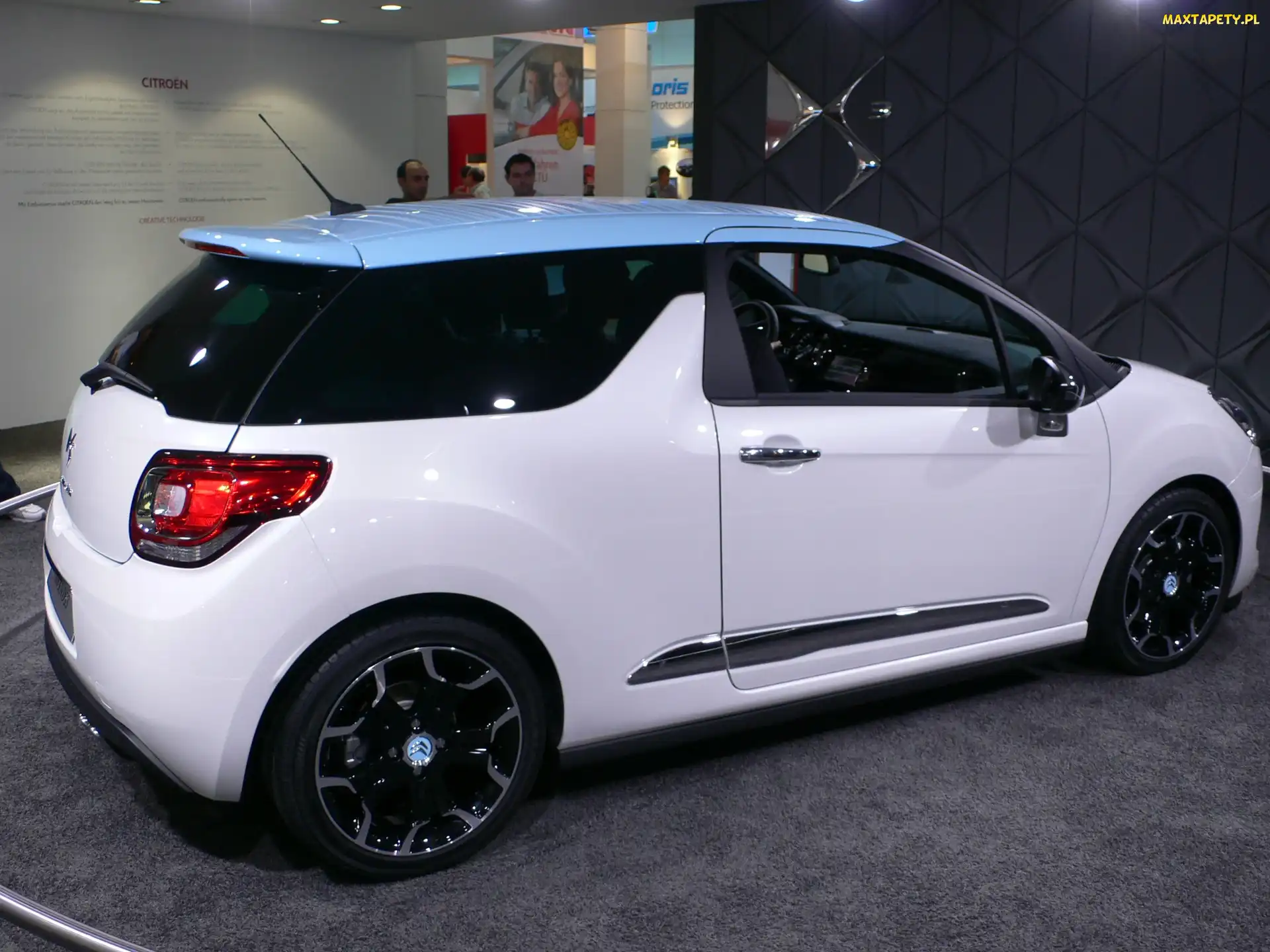 Bok, Alufelgi, Czarne, Citroen DS3, Prawy
