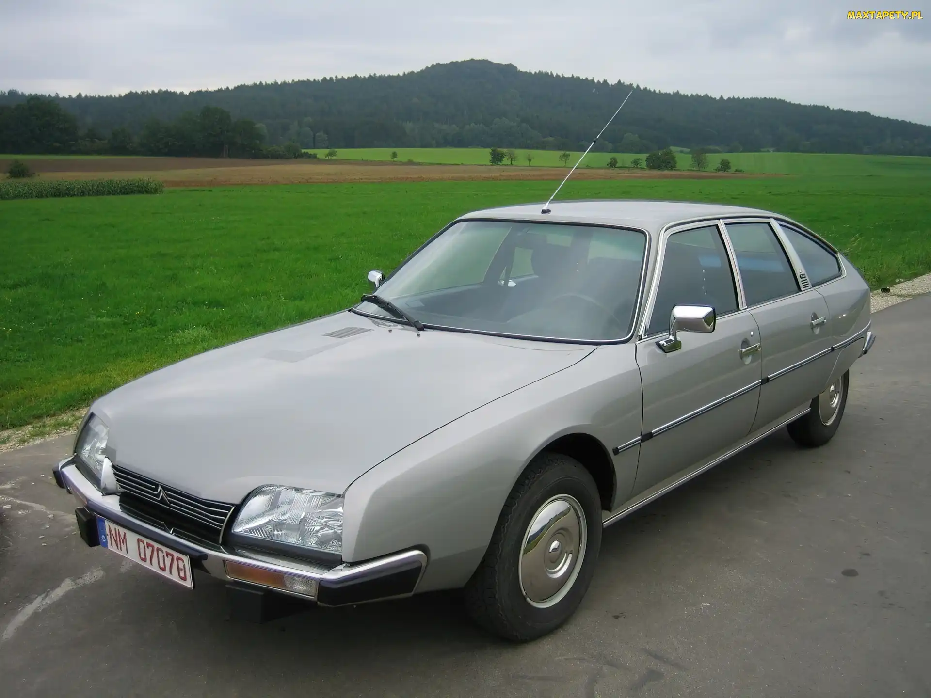 Lusterka, Chromowane, Srebrny, Citroen CX