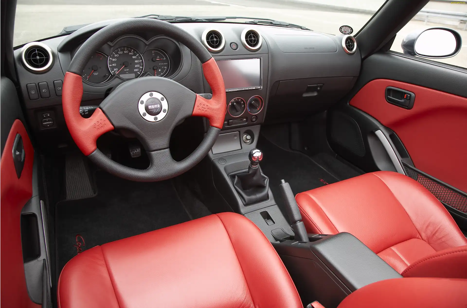 Czerwone, Wnętrze, Daihatsu Copen