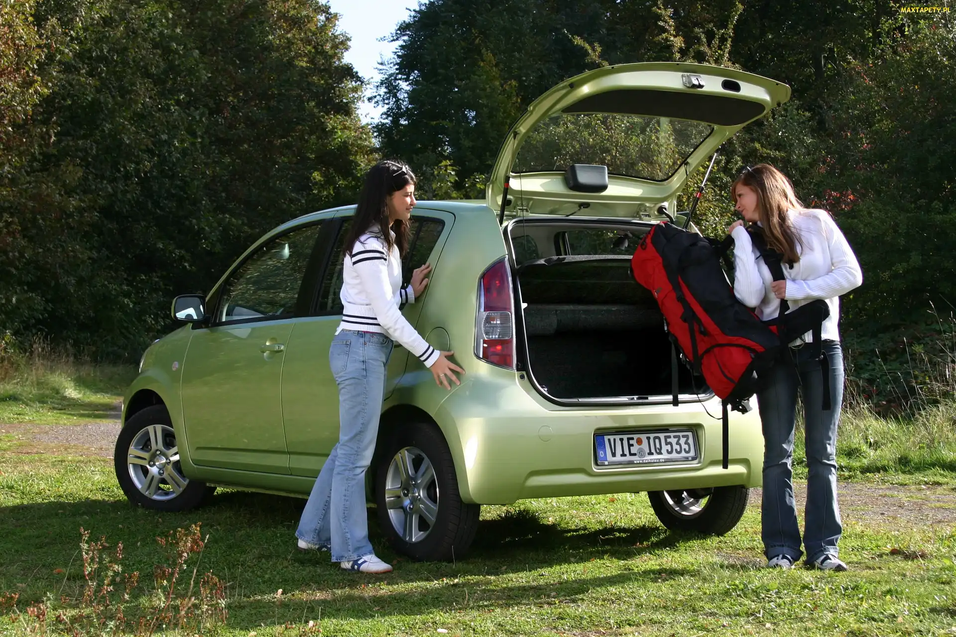 Bagażnik, Pojemny, Reklama, Daihatsu Sirion