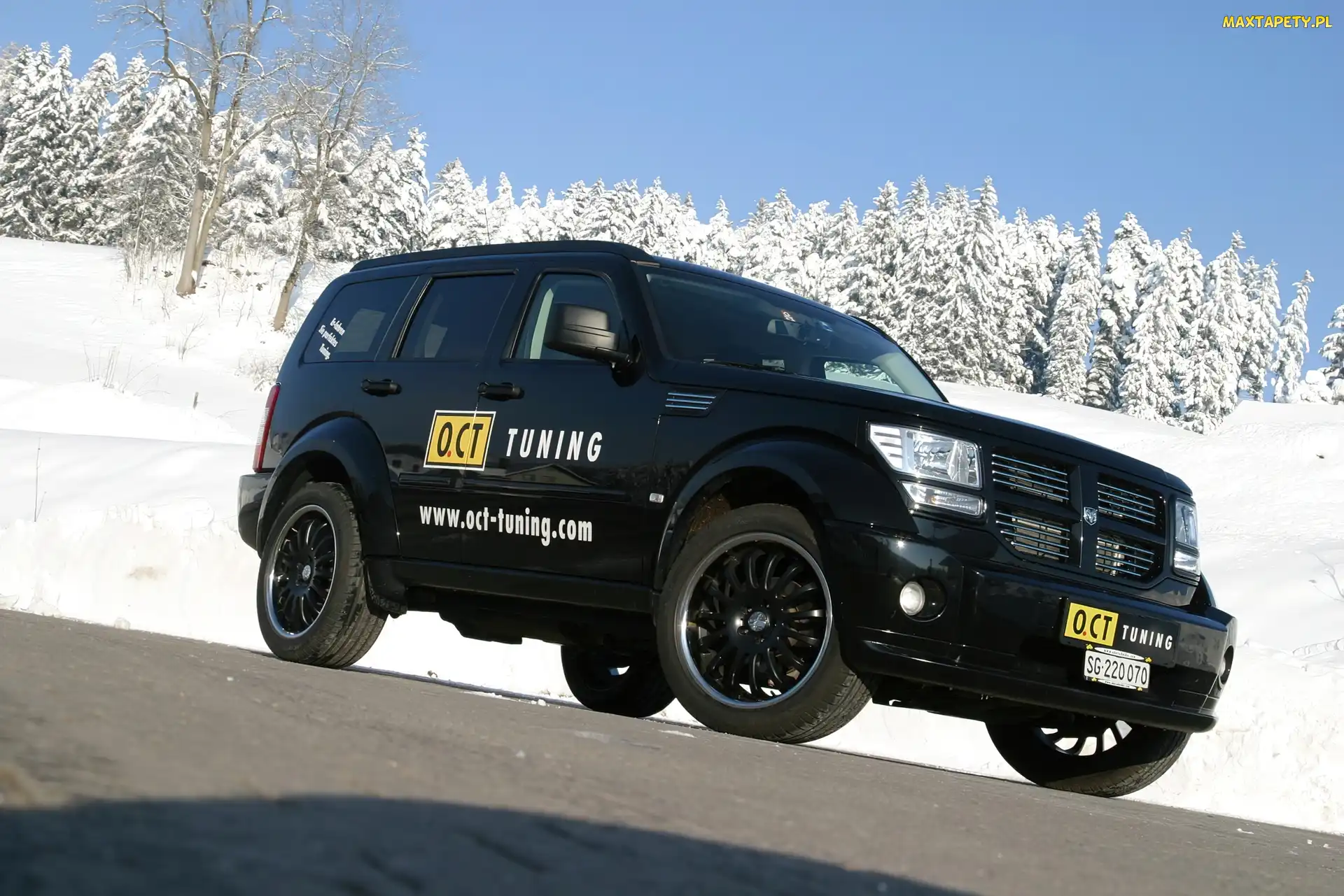 Zima, Śnieg, Dodge Nitro