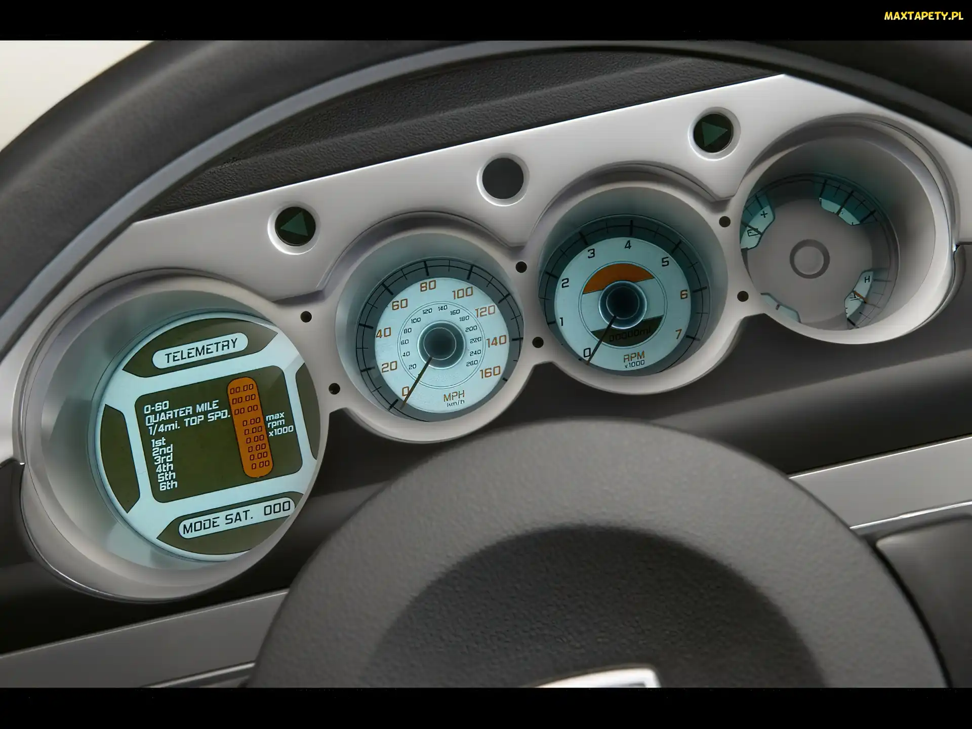 Concept, Zegary, Dodge Challenger