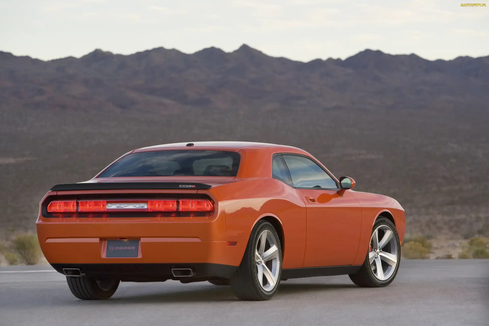Tył, Lampy, Pomarańczowy, Dodge Challenger