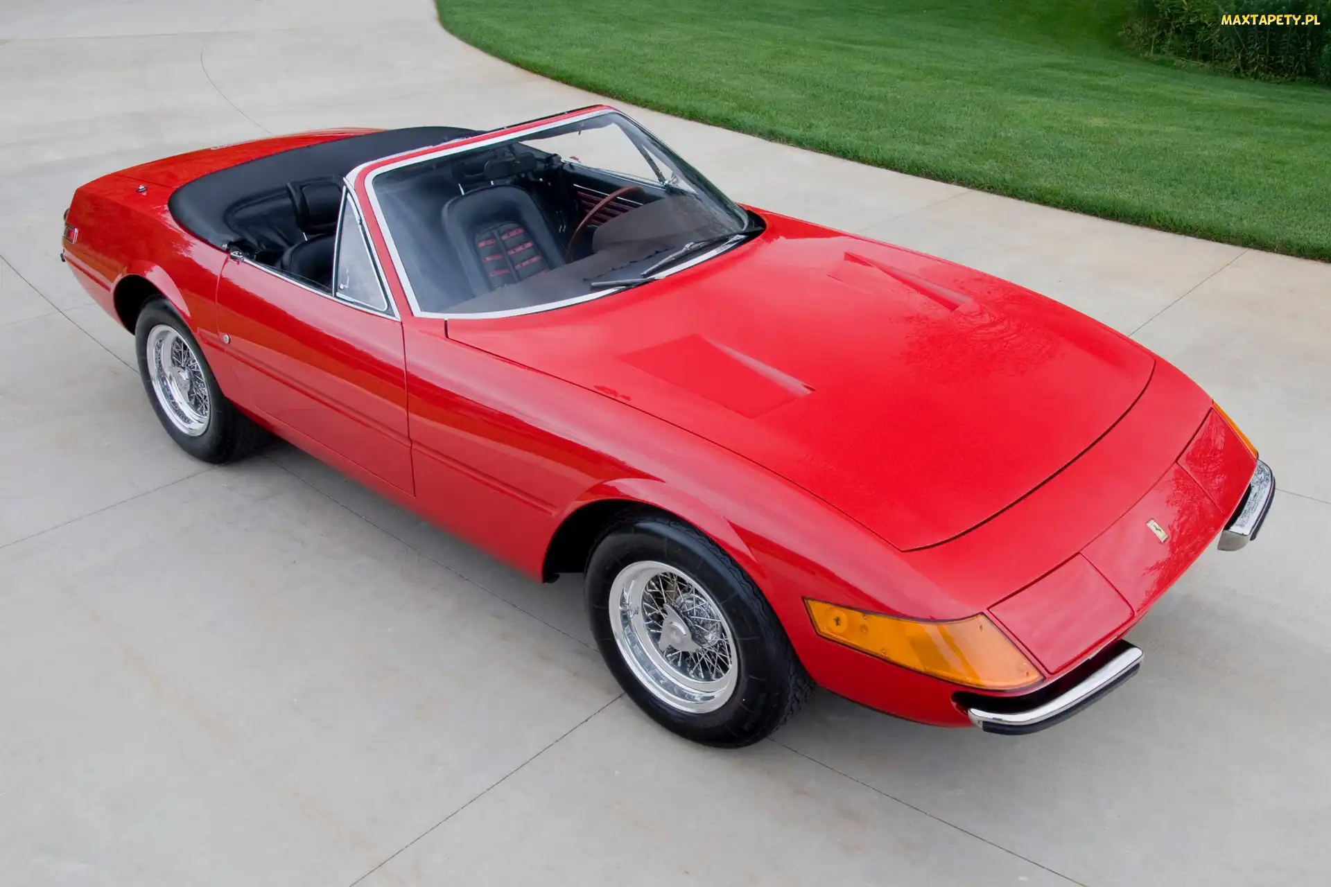Czerwone, Dach, Złożony, Ferrari Daytona