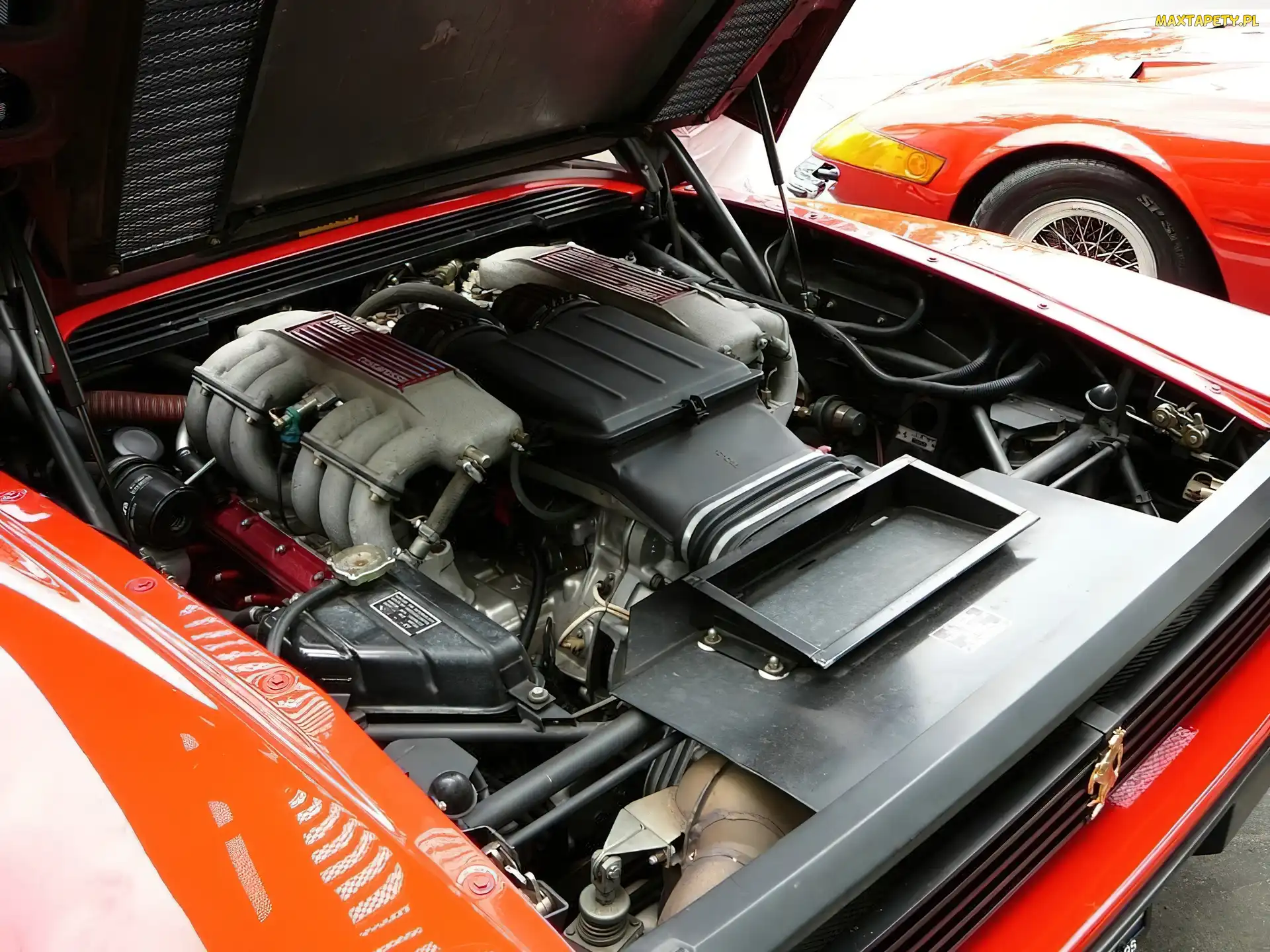 Tyłu, Z, Ferrari Testarossa, Silnik