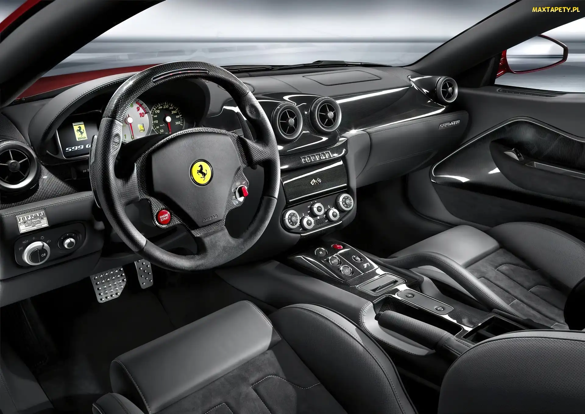Ciemne, Wnętrze, Ferrari 599