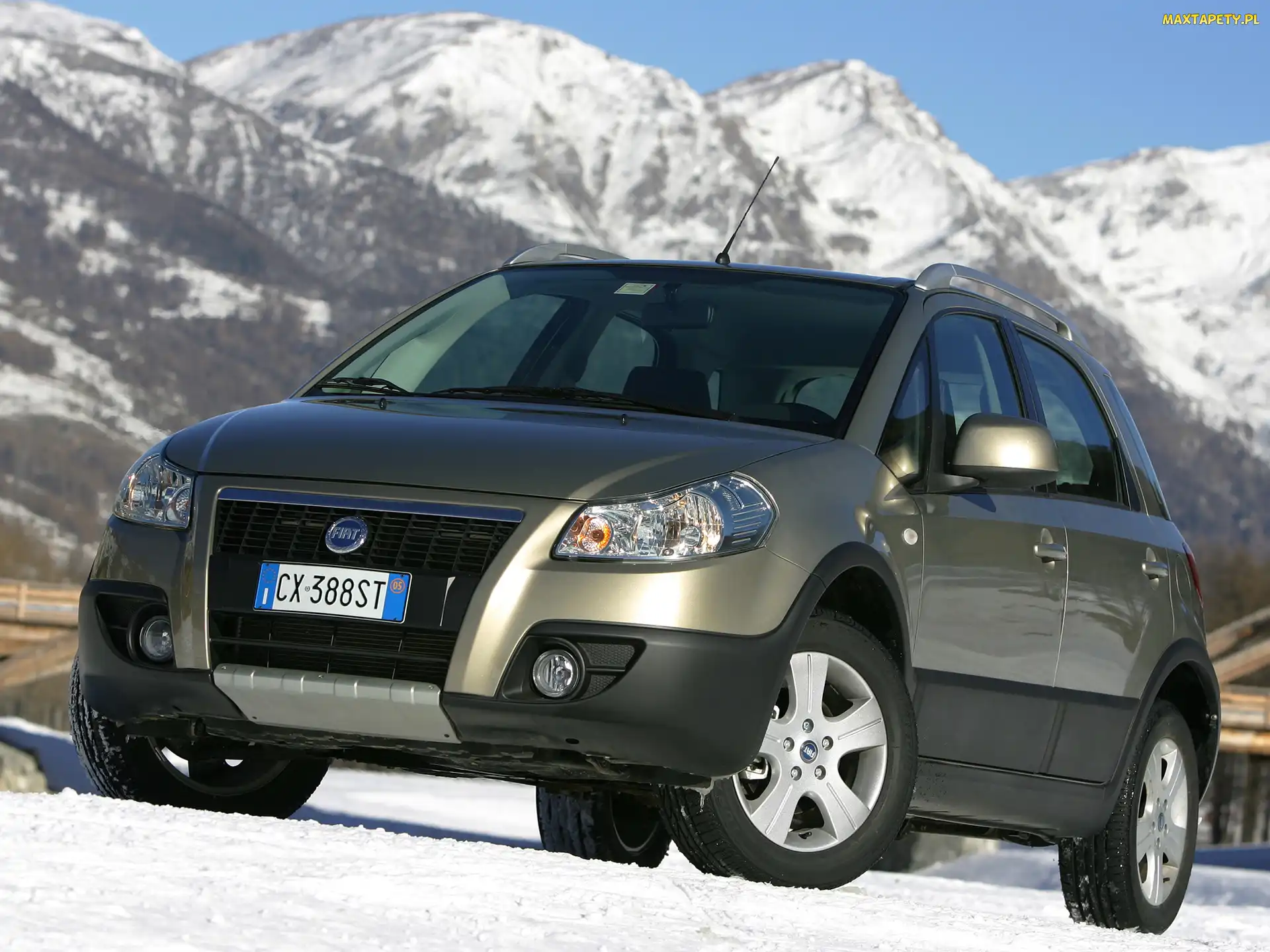 Zima, Śnieg, Fiat Sedici