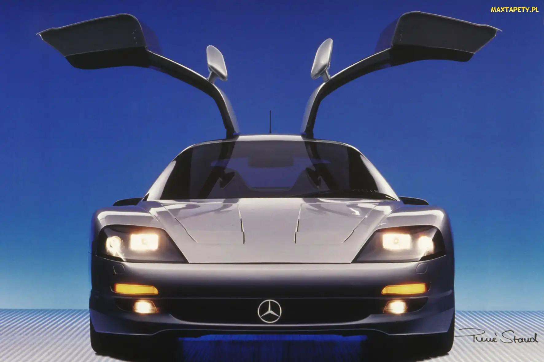 Emblemat, Reflektory, Przód, Mercedes C112