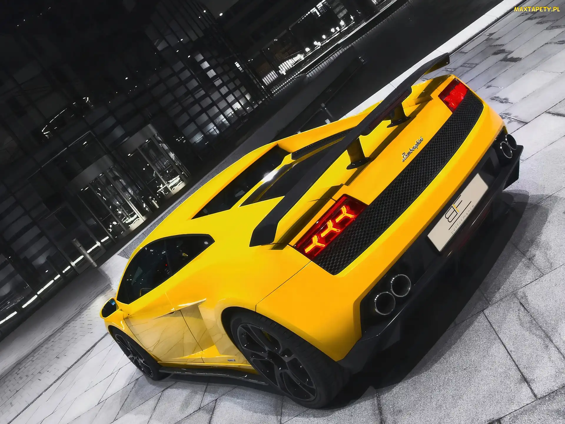 Miasto, Noc, Lamborghini Gallardo