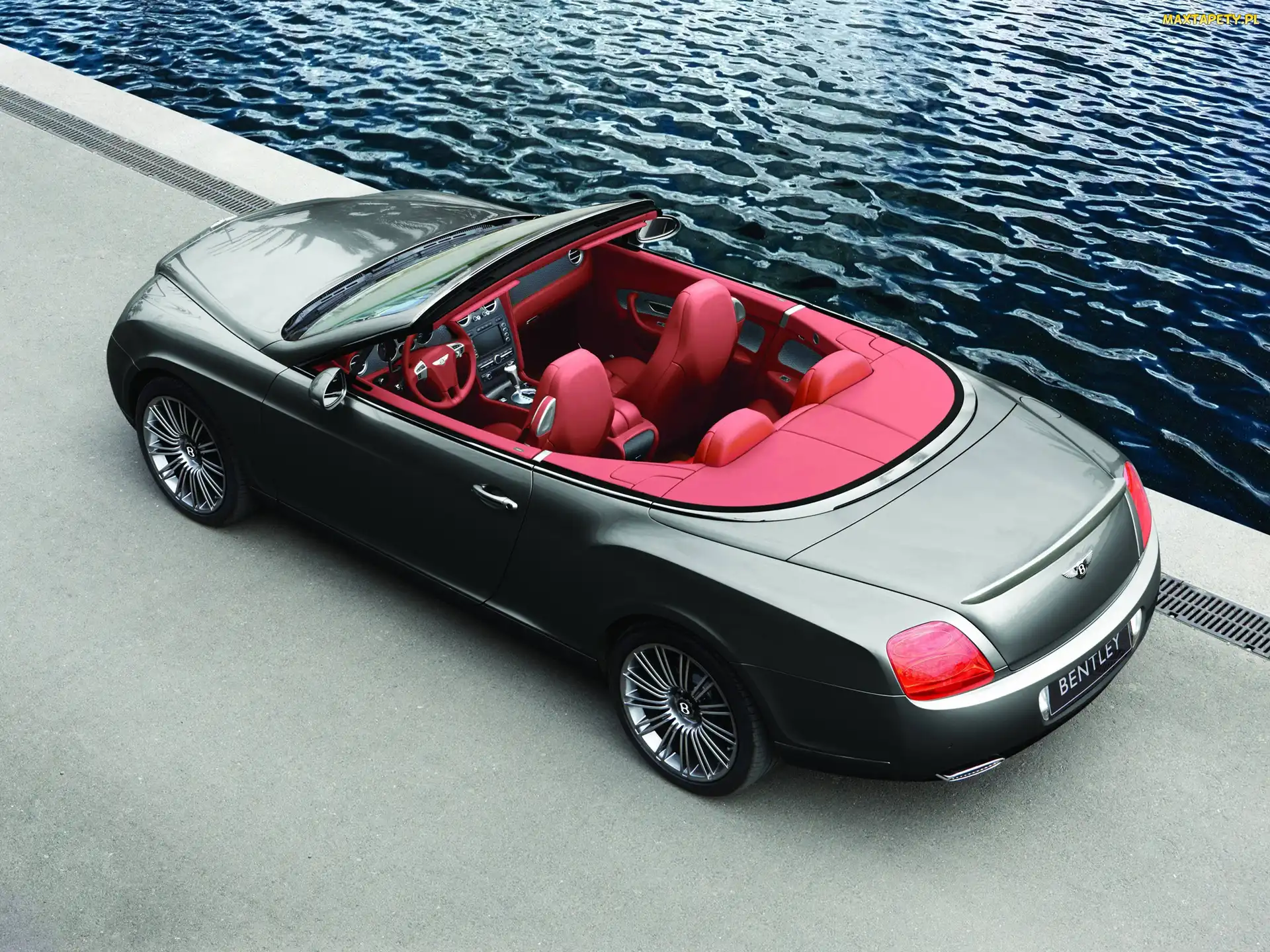 Czerwone, Wnętrze, Bentley Continental