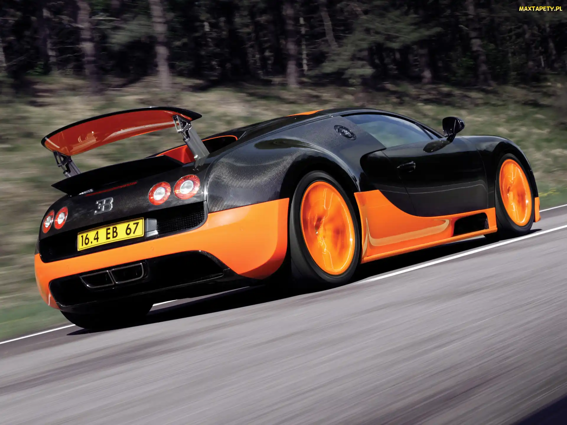 Bugatti Veyron 16.4 Super Sport, Alufelgi, Pomarańczowe