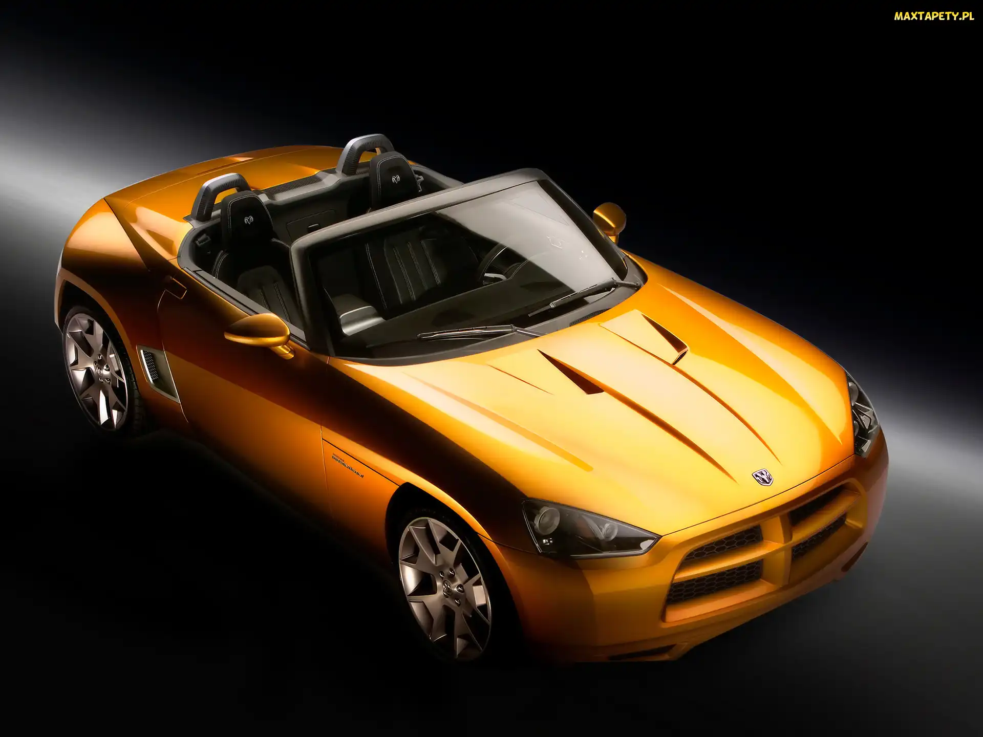 Żółty, Dach, Otwarty, Dodge Demon