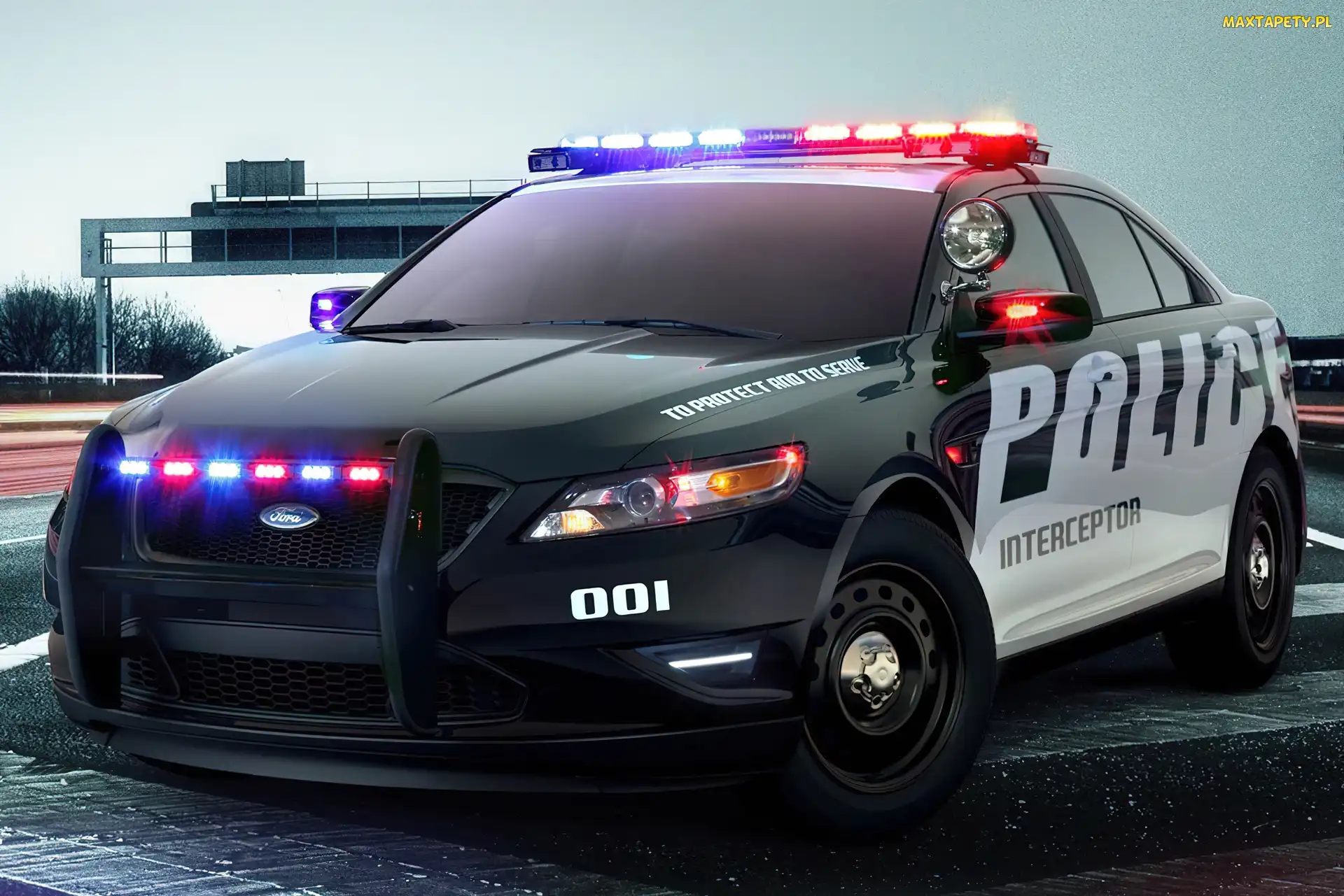 Świetlne, Sygnały, Ford Taurus, Radiowóz