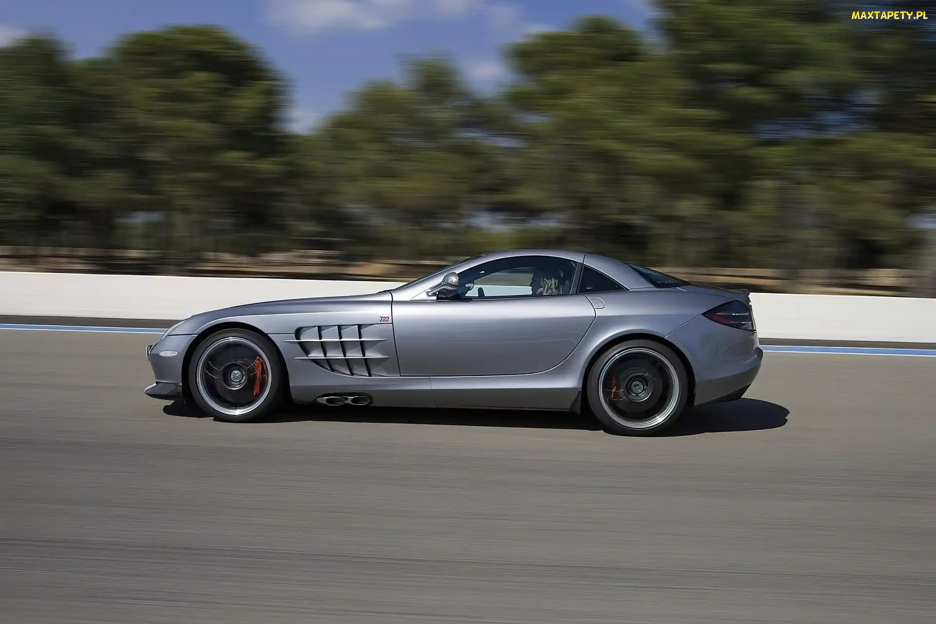 Srebrny, Wydechowy, Boczny, Układ, Mercedes SLR