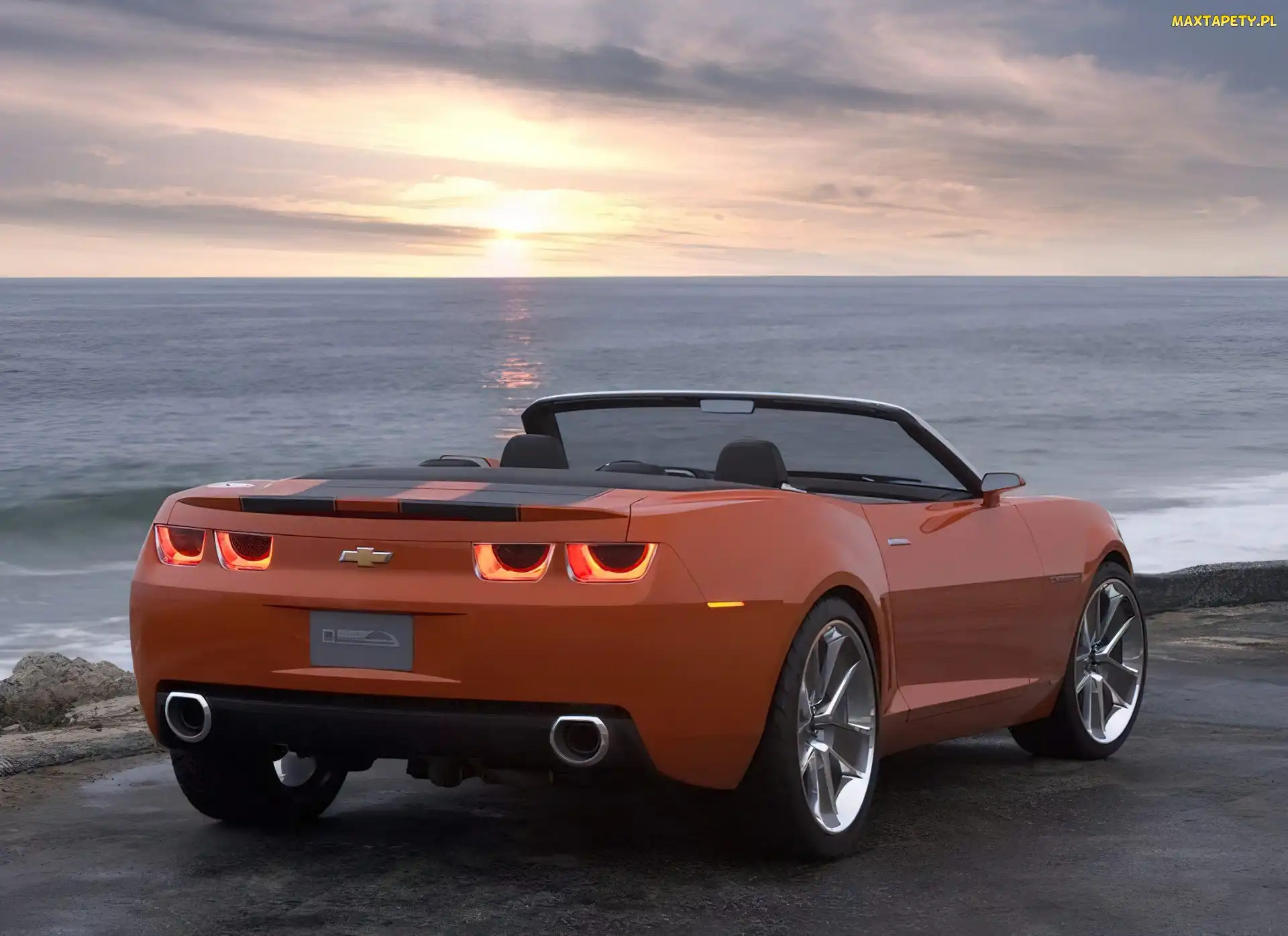 Pomarańczowy, Kabriolet, Chevrolet Camaro