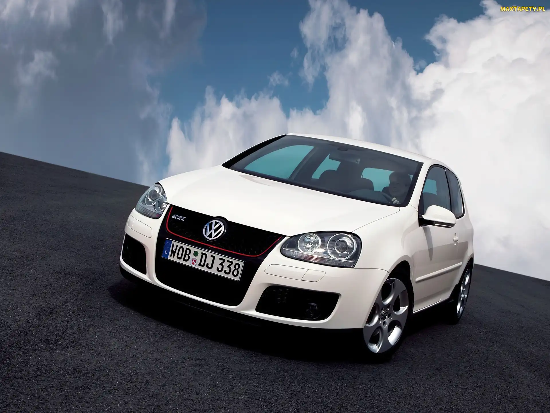 GTI, Biały, Volkswagen Golf 5