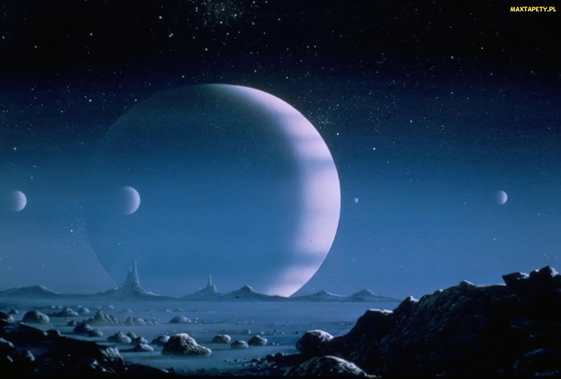 Powierzchnia, Planety, Saturn