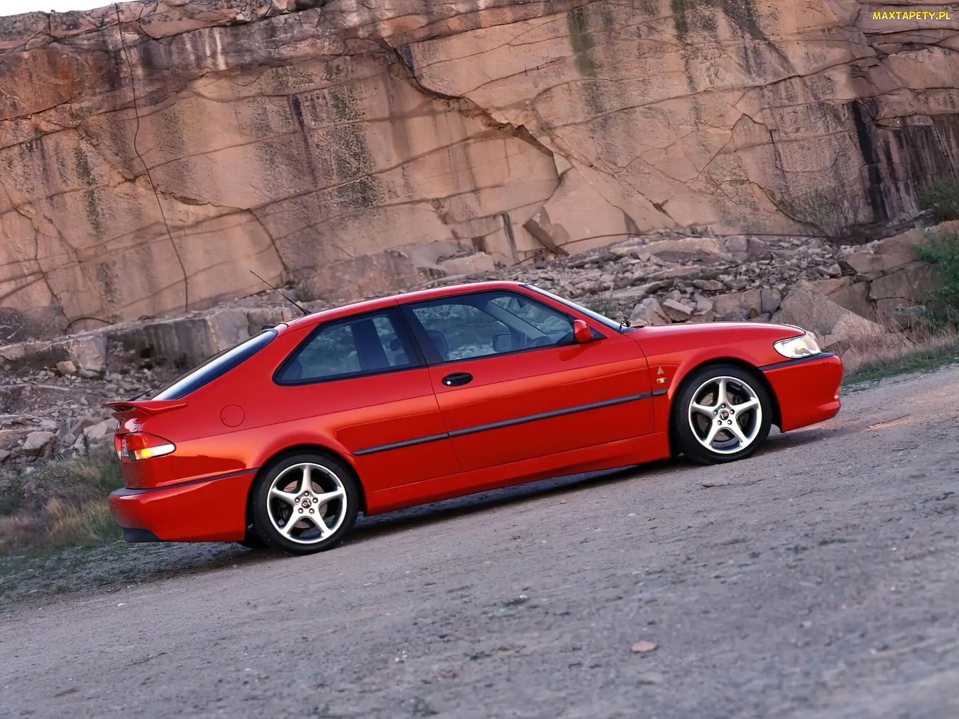 Czerwony, Alufelgi, Saab 9-3