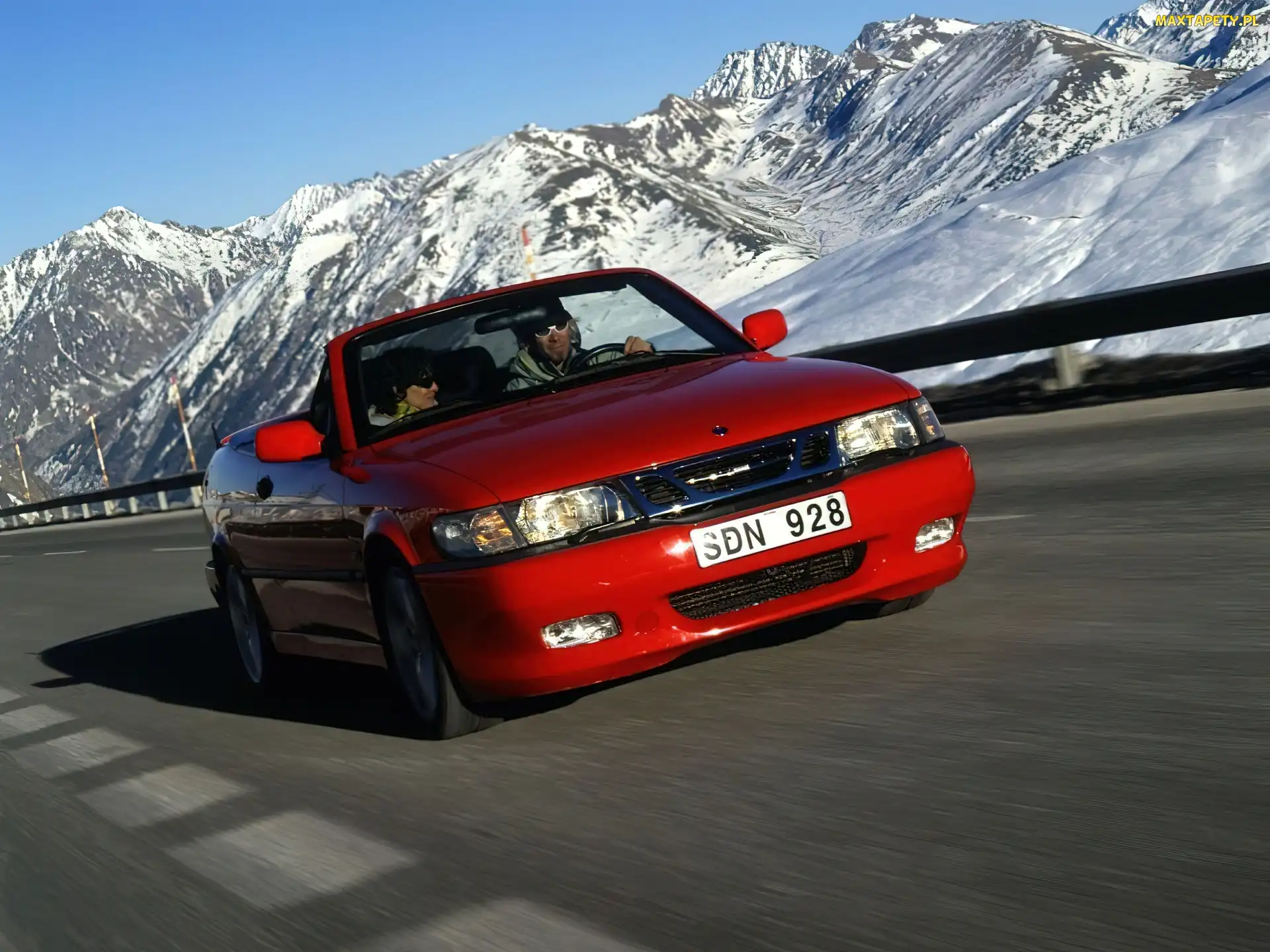 Saab 9-3, Cabrio, Czerwony