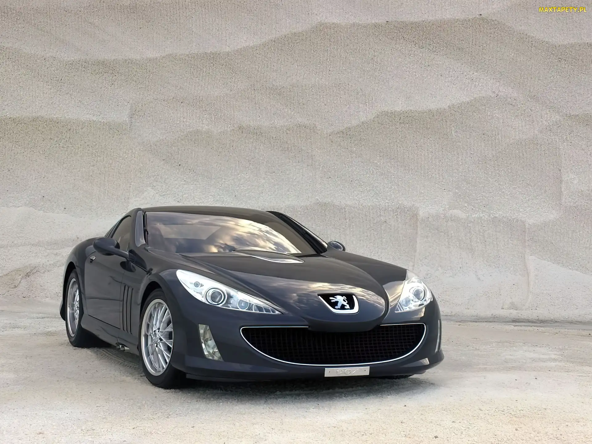 Czarny, Przód, Peugeot 907